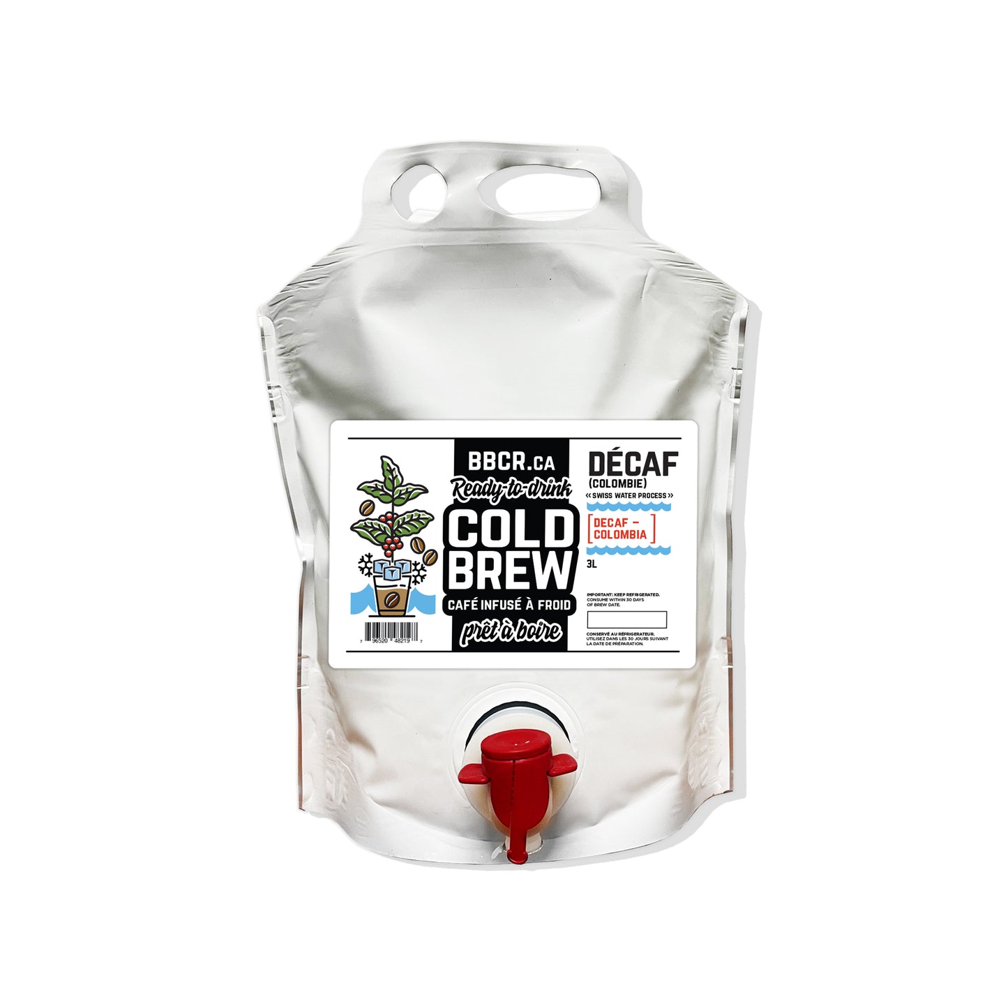 « COLD BREW DÉCAF » prêt à boire / Ready-to-drink BBCR DECAF COLD BREW