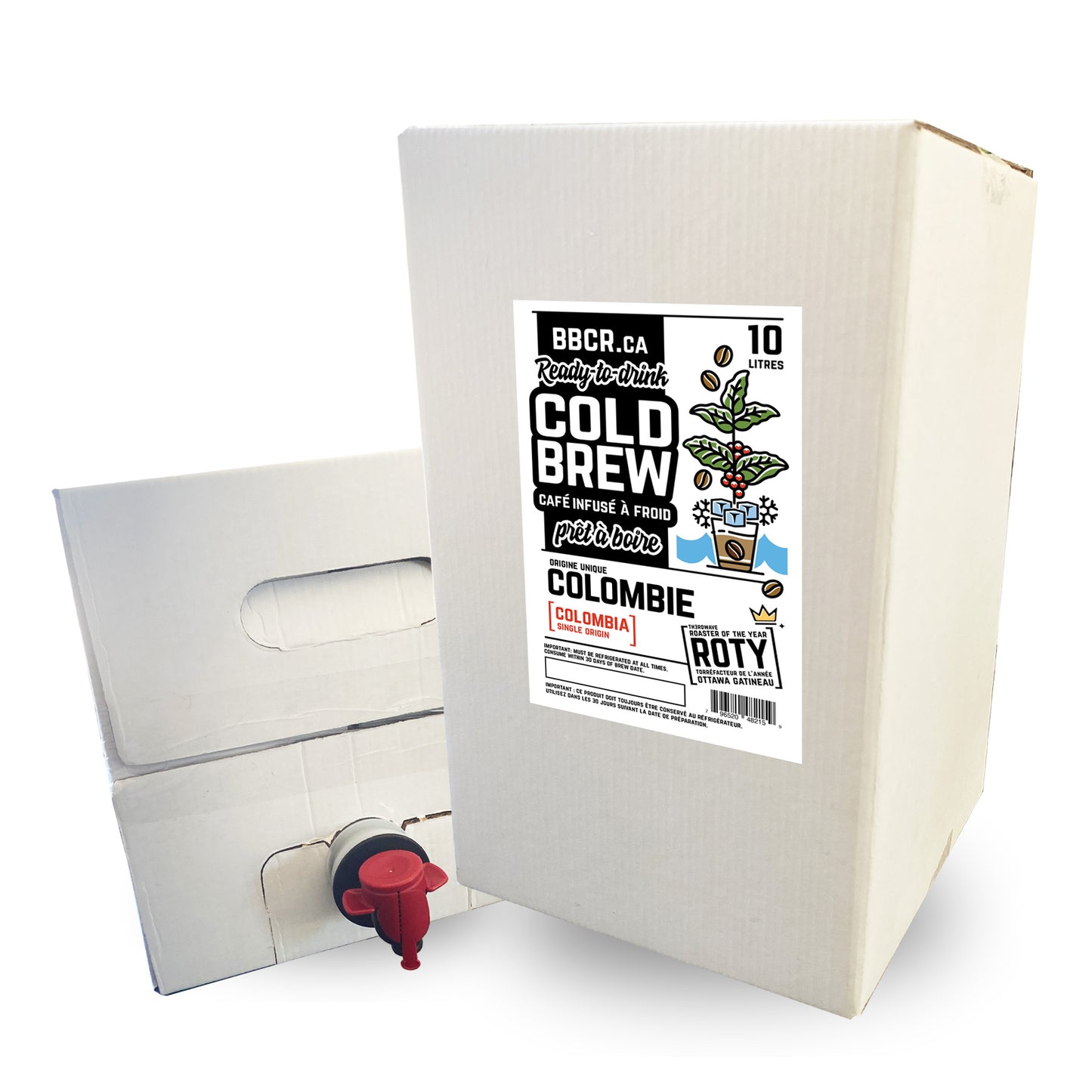 « COLD BREW » en format prêt à boire en BIB de 10 litres