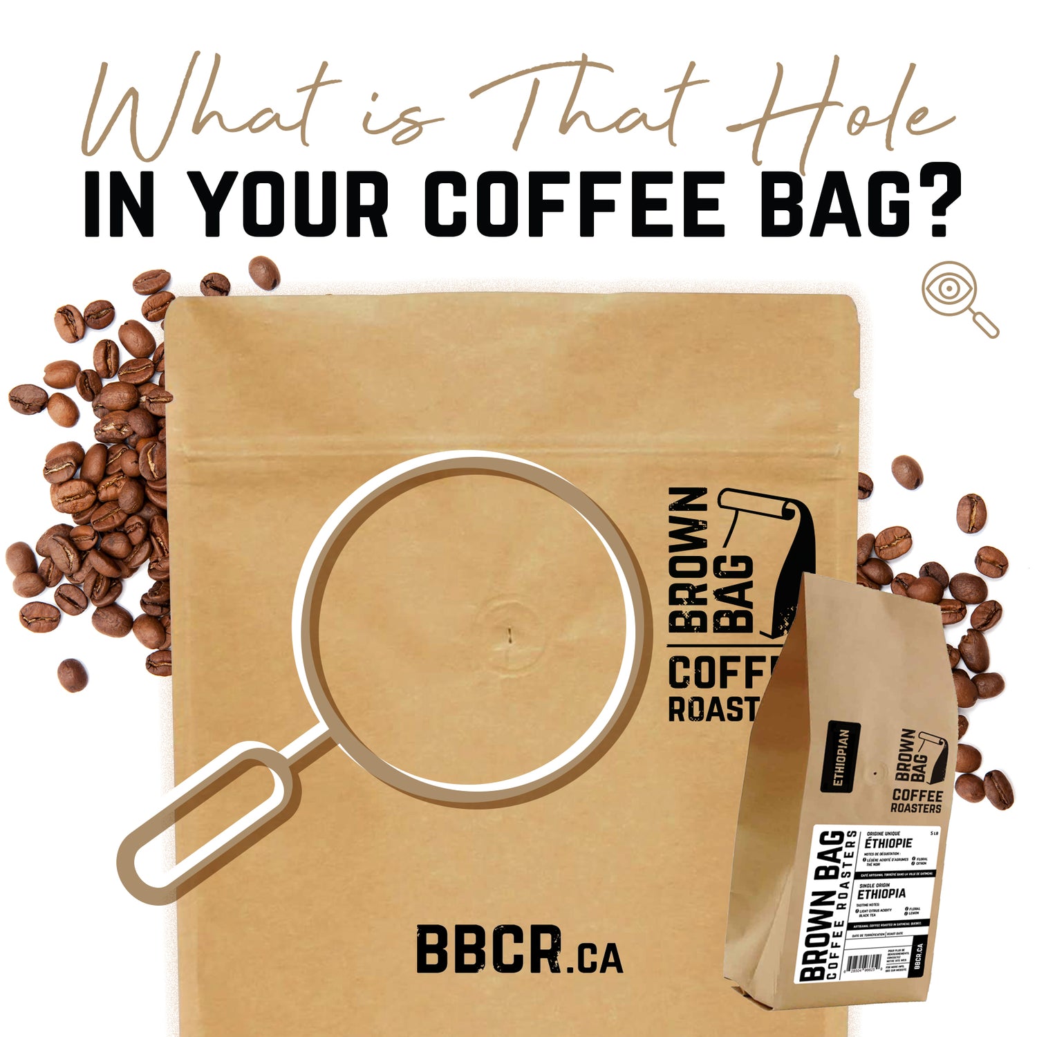 What is that hole in your coffee bag? Brown Bag Coffee Roasters