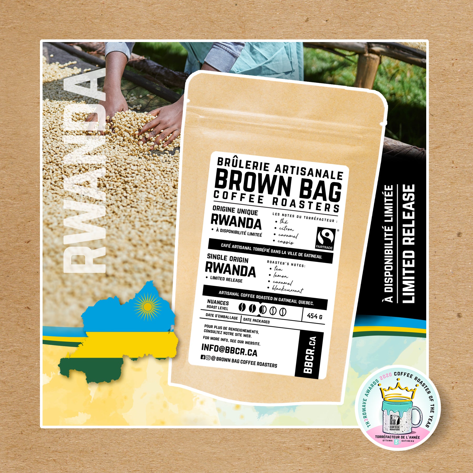 Bag Rwanda Log New Coffee Origin! Discover RWANDA – Brown Bag Coffee Roasters