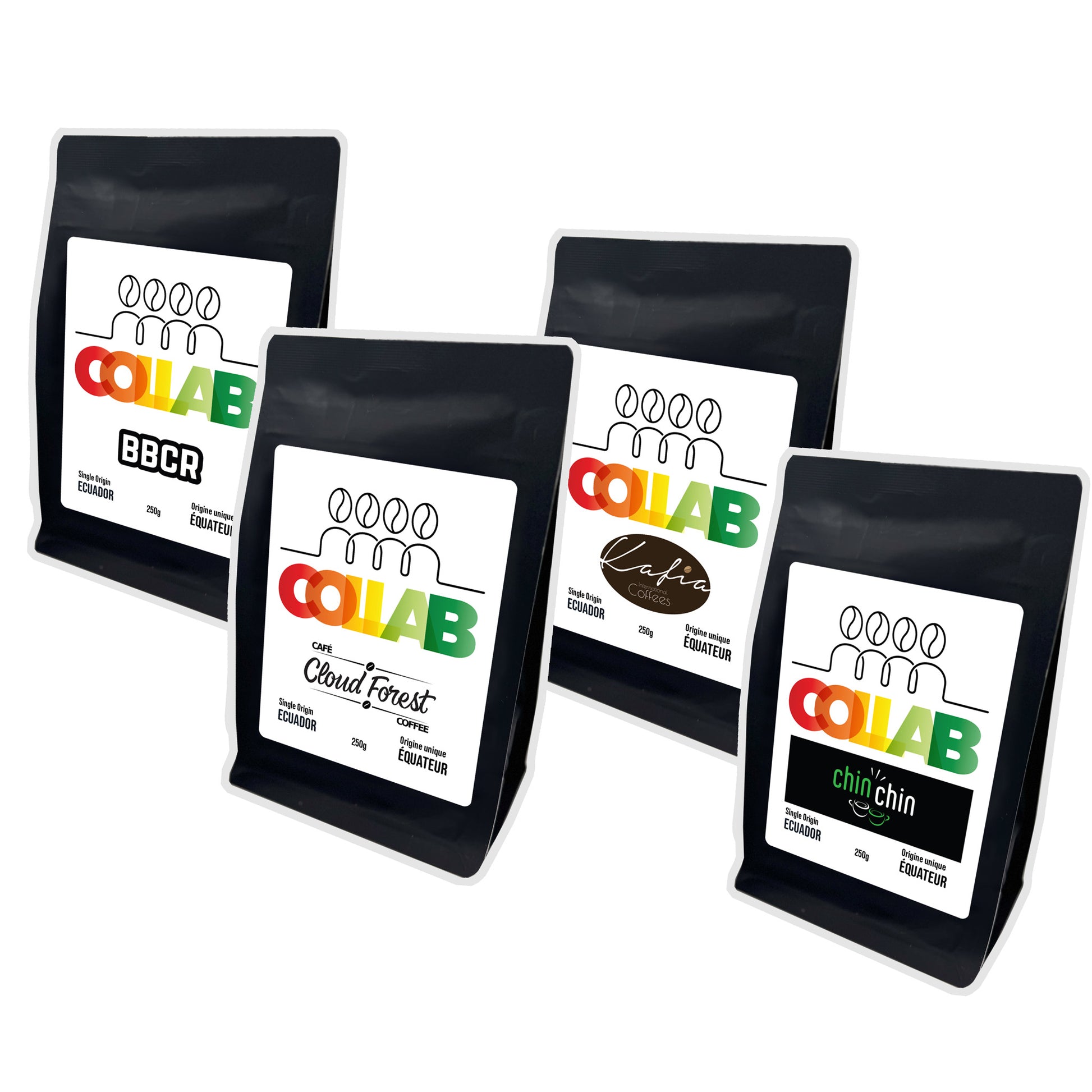 4 sacs de grains entiers | COLLAB | 4 bags of whole beans