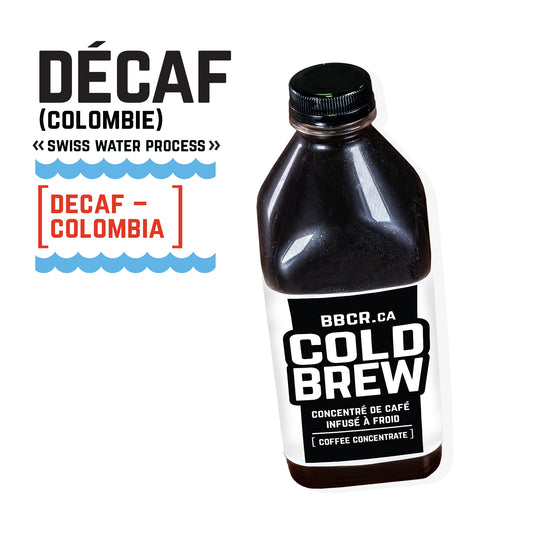 COLD BREW DECAF - Concentré de café infusé à froid | Coffee Concentrate - 1 L