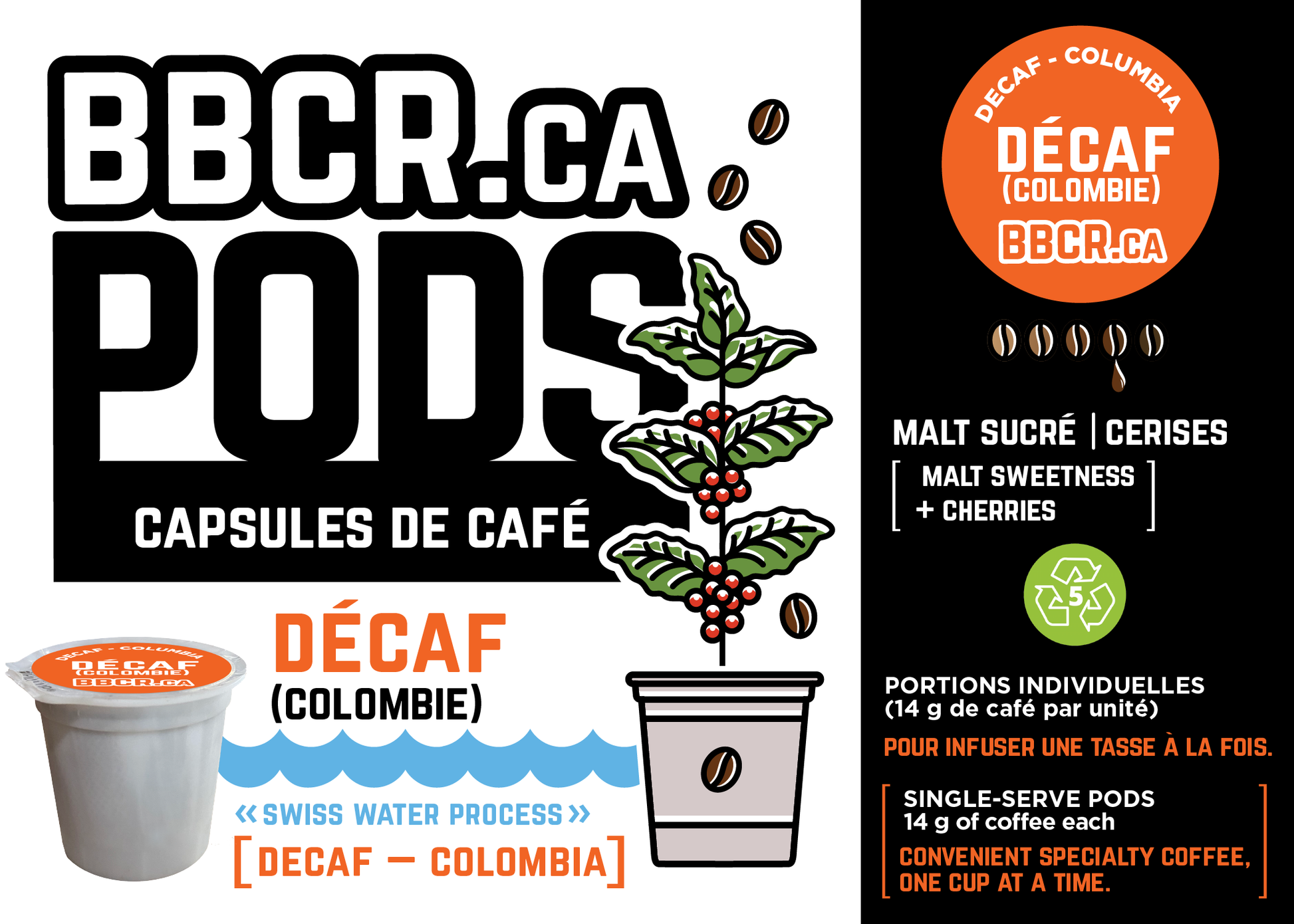 BBCR.ca / Decaf PODS / Capsules de café : Décaf