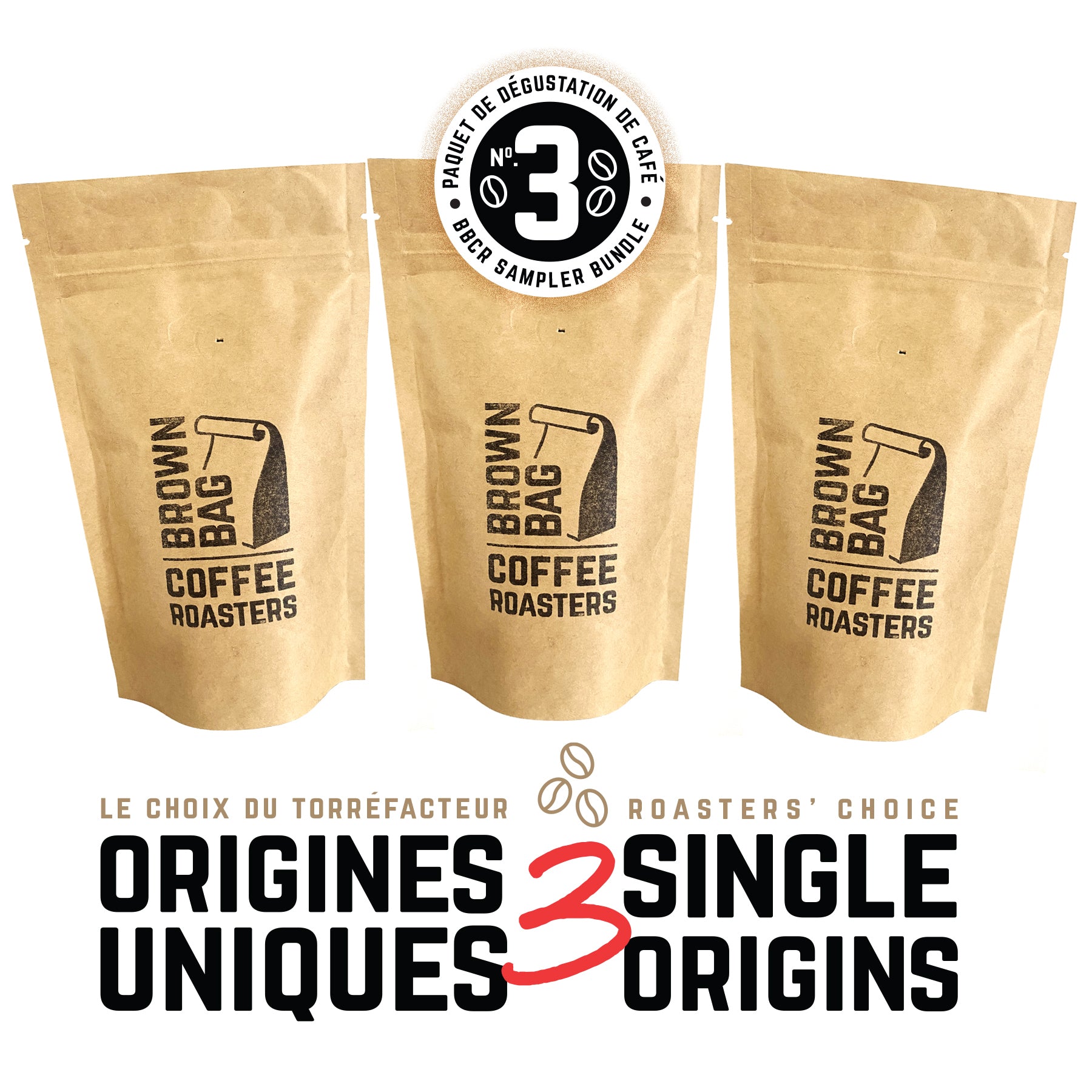 No.3 BBCR sampler bundle | Le no.3 paquet de dégustation de café